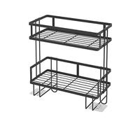 Ujjdwiurgh Accesorios de BañO, Organizadores y Almacenamiento de BañO, Almacenamiento de 2 Niveles sobre el Inodoro, Negro