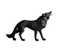 Ujjdwiurgh Accesorios de decoración para el hogar, mesa, dormitorio, sala de estar, estudio, estatua de lobo estatua de animal, escultura A