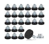 Ujjdwiurgh Accesorios de repuesto para niveladores de pies de muebles de rosca de 1/4 pulgadas, 24 niveladores de pies ajustables en nivelación de deslizamiento de muebles, para mesa (1/4 pulgadas-18)
