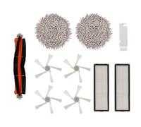 Ujjdwiurgh Accesorios para aspiradora Bot W10 W10Pro, cepillo lateral principal, filtro HEPA, piezas de repuesto de paño de fregona