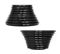 Ujjdwiurgh Accesorios para cámara, 18 unidades, 49-52-55-58-62-67-72-77-82 mm, 49 mm-82 mm