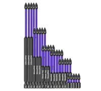 Ujjdwiurgh Accessories - Juego de 5 brocas magnéticas D1 antideslizantes y a prueba de golpes con puntas de destornillador magnético