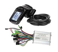 Ujjdwiurgh Acelerador de pulgar de 24 V, 36 V, 48 V, 350 W, 18 A, accesorios de control sin escobillas, bicicleta eléctrica con panel de pantalla LCD S886