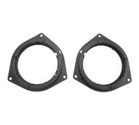 Ujjdwiurgh Adaptador de alfombrilla de altavoz estéreo para puerta delantera y trasera de 6.5 pulgadas, conectores de montaje de cable, anillos espaciadores para 09-21