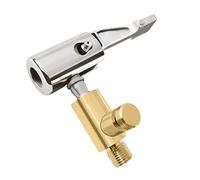 Ujjdwiurgh Adaptador de boquilla de bomba de aire con conector de válvula de inflado de desinflado, clip de cabeza de metal, conversión rápida para coche