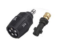 Ujjdwiurgh Adaptador de boquilla de turbina giratoria de alta presión 5 en 1 para boquilla de lavadora de alta presión K2-K7 de conexión rápida