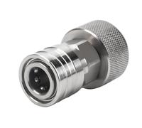 Ujjdwiurgh Adaptador de manguera de jardín para lavadora a presión, conexión rápida de 3/4 pulgadas GHT a 1/4 pulgadas, conector de manguera a lavadora eléctrica