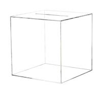 Ujjdwiurgh Alcancía de acrílico transparente, hucha no abrible para adultos y niños, regalo de mesa para amigos