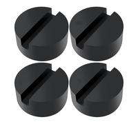 Ujjdwiurgh Almohadillas de goma ranuradas para gato de piso resistentes que protegen tu coche, soldaduras de pellizco, pintura 4 unidades