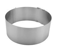 Ujjdwiurgh Anillo redondo ajustable de acero inoxidable para tartas de 6 a 12 pulgadas, molde de mousse para hornear, herramientas para decoración de pasteles, anillo para hornear