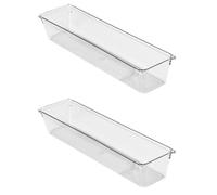 Ujjdwiurgh Bandeja de almacenamiento de escritorio, bandeja organizadora de plástico, sistema organizador de cajones