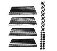 Ujjdwiurgh Bandeja divisora de acuario de malla de plástico, difusor de luz, difusor de luz, filtro divisor de pecera, aislamiento inferior