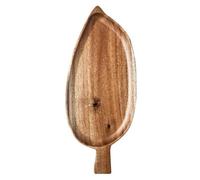 Ujjdwiurgh Bandeja Madera en Forma Hoja Bandeja para el Té de la Tarde Bandeja para Sushi Occidental Bandeja para Postres y Frutas Bandeja para Comida Bandeja de Madera Impermeable Pequeña