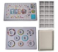 Ujjdwiurgh Bandeja organizadora de joyas con diseño de cuentas, diseño de pulsera, diseño de cuentas flocadas