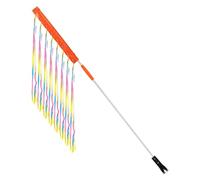 Ujjdwiurgh Bandera de bicicleta ajustable con poste para seguridad, reflectante, impermeable, bandera de advertencia para movilidad triciclo, Go Kart, ATV