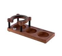 Ujjdwiurgh BaristaAccessories - Soporte para portafiltro y estante de almacenamiento de madera de nogal (53 mm, 54 mm, 58 mm)