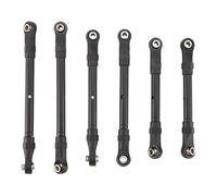 Ujjdwiurgh Barra de dirección ajustable delantera y trasera para barra de acoplamiento de barra de dirección para Slash/Hoss//Stampede/Huanqi727 gris oscuro