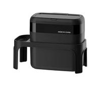 Ujjdwiurgh Basura para Coche de Basura de PláStico para Coche una Prueba Derrames - Organizador Contenedores Cesta Botes Basura para Coche con Almacenamiento Trasero Dedicado 7L-B