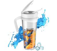 Ujjdwiurgh Batidora de Batidos PortáTil Licuadora de Jugo EléCtrica Licuadora PortáTil Recargable para Batidos Licuadora de Frutas