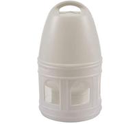 Ujjdwiurgh Bebedero de plástico blanco extraíble con asa para palomas y pájaros, suministros de 29 cm x 17 cm