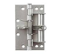 Ujjdwiurgh Bisagras de cierre automático de puerta para armario, multifuncional, bisagras de resorte desmontables, cierre de puerta, color plateado