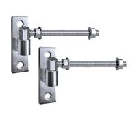 Ujjdwiurgh Bisagras de puerta de madera resistente, bisagra de puerta de perno en J para valla de madera, bisagra soldada de acero para puerta de granja, 6 pulgadas, paquete de 2