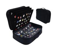 Ujjdwiurgh Bolsa de exhibición de pines esmaltados, 12 páginas coleccionables, caja de almacenamiento adecuada para tamaños