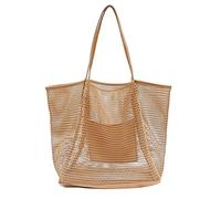 Ujjdwiurgh Bolsa de PortáTil Bolsas de Almacenamiento para NiñOs Bolsa de Playa para Nadar para Toallas Mujer Bolsa de Maquillaje CosméTico MarróN