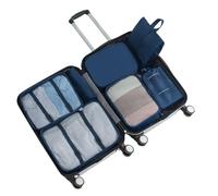 Ujjdwiurgh Bolsas de Embalaje para Viajes, Bolsa Organizadora de Equipaje para Accesorios de Viaje Esenciales, Cubos de Viaje para Llevar, Azul Marino