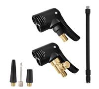 Ujjdwiurgh Boquilla de aire para bicicleta, boquilla de aire para neumáticos, bomba de aire, conversión de bomba de aire, portabrocas de aire dos en uno