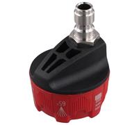 Ujjdwiurgh Boquilla de lavado de alta presión, boquillas de limpieza ajustables, boquilla de manguera ajustable, adaptador macho de conexión rápida, color negro rojizo