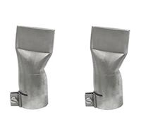 Ujjdwiurgh Boquilla de soldadura de acero inoxidable, boquilla de aire caliente, boquilla plana, accesorios de herramientas de calor, boquilla de soldadura plana