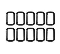 Ujjdwiurgh Botón de montañismo en forma de D, hebilla de resorte, mosquetón cuadrado multifuncional, hebilla de aluminio, hebilla de mochila, llavero de senderismo