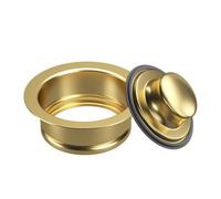 Ujjdwiurgh Brida y tapón de eliminación de basura para fregadero, brida universal para agujero de drenaje estándar de fregadero de 3-1/2 pulgadas, accesorios para fregadero