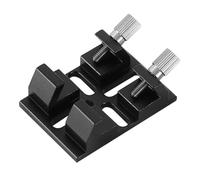 Ujjdwiurgh Buscador multifunción de cola de milano con guía de tornillo de bloqueo, soporte adaptador para telescopio astronómico, accesorios de piezas, color negro