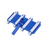 Ujjdwiurgh Cabezal flexible de aspiradora de piscina de 14 pulgadas con ruedas, cepillo lateral para limpieza de estanques y spas