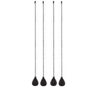 Ujjdwiurgh Cadenas de ventilador de techo, 4 unidades de ventilador de extensión de bronce, cadena de tracción de lámpara, extensor decorativo, conector de cadena de ventilador