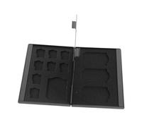 Ujjdwiurgh Caja de almacenamiento portátil para tarjetas de memoria con ranuras para 4 tarjetas SD y 8 tarjetas TF