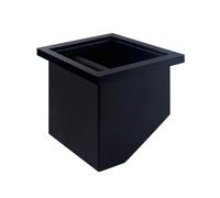 Ujjdwiurgh Caja de Posos de Café, Caja de Golpe de Boca Inclinada Integrada, Caja de Golpe de Polvo de Residuos de Café, Caja de Golpe de Café de Barra