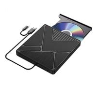 Ujjdwiurgh Caja de Unidad ÓPtica Externa USB3.0 Lectura de Disco MóVil ReproduccióN de CD Unidad de Disco ÓPtico Externa GrabacióN y GrabacióN de DVD
