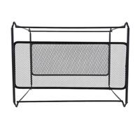 Ujjdwiurgh Caja organizadora de archivos de metal de malla A4 para colgar archivos, caja de almacenamiento de escritorio, soporte de estante de almacenamiento para oficina y hogar