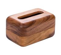 Ujjdwiurgh Cajas de pañuelos de madera en forma de pan, caja de almacenamiento de pañuelos, servilletero, soporte para servilletas, adornos para mesa