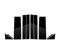 Ujjdwiurgh Calcomanía para puerta de pilar de ventana de coche, para caravana 2011, 2012, 2013, accesorios, color negro, 10 unidades