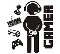 Ujjdwiurgh Calcomanías de juego para habitación de niños, decoración de pared para habitación de niños, habitación de juegos, decoración de pared