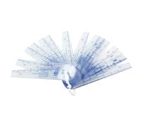 Ujjdwiurgh Calibrador de plástico de 0,05 a 2 mm de grosor, herramientas de medición 20 en 1, medidor para medir huecos