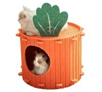 Ujjdwiurgh Cama para Mascotas, Cueva Escondite para Gatos Grande Desmontable, Reducción de Ruido, Condominio Privado para Gatos de Interior, Gatito, y Cómodo A