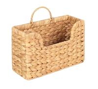 Ujjdwiurgh Canasta de almacenamiento tejida a mano de jacinto de agua bohemio para entrada, sala de estar, oficina