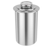 Ujjdwiurgh Carne de acero inoxidable, máquina de jamón de gran capacidad con termómetro, molde de carne de forma redonda, fácil de instalar, fácil de usar