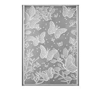 Ujjdwiurgh Carpeta de grabado en relieve 3D, plantilla de estampado de flores texturizadas, hojas y mariposas, para hacer tarjetas, álbumes de recortes, manualidades de papel