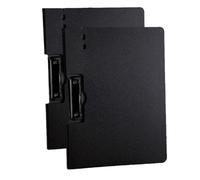 Ujjdwiurgh Carpeta portapapeles negra con cubierta, carpeta sin perforación, carpeta de papel de carta, utilizada en escuelas y oficinas de negocios